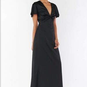 Show Me Your Mumu Rome Twist Gown Black